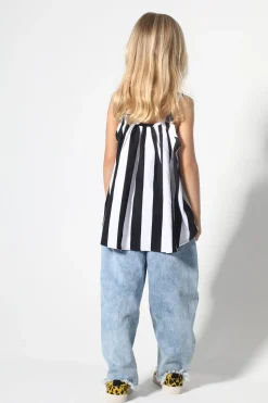 ACID WASH DENIM BAGGY TROUSERS