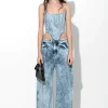 ACID WASH DENIM SHAPED CORSET