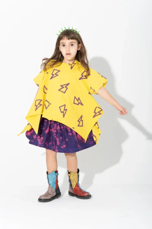 ALL OVER THUNDER PRINT FLAP T-SHIRT
