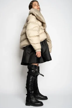 BEIGE M'A PUFFER JACKET