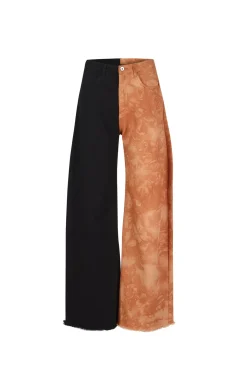 BLACK AND BROWN BOYFRIEND TROUSERS