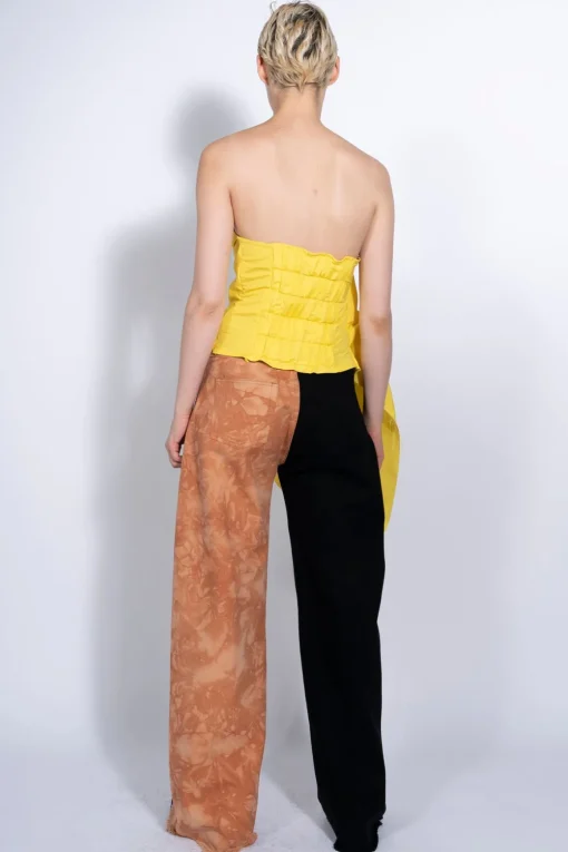 BLACK AND BROWN BOYFRIEND TROUSERS