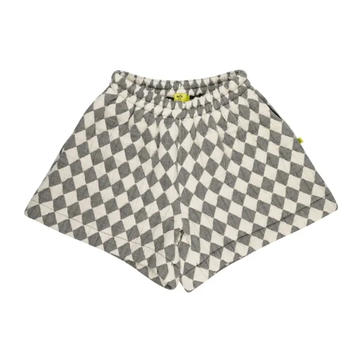 BLACK AND WHITE PADDED SHORTS