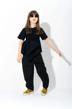 BLACK BOW T-SHIRT