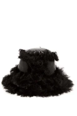 BLACK BUCKET HAT