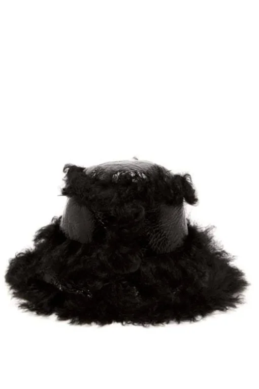 BLACK BUCKET HAT
