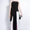 BLACK DRAPED CORSET