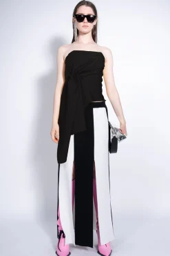 BLACK DRAPED CORSET