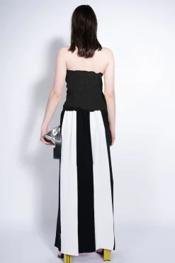 BLACK DRAPED CORSET