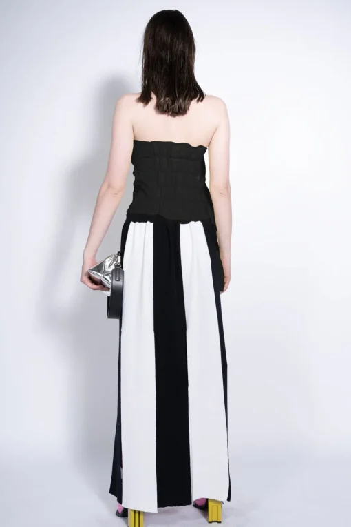BLACK DRAPED CORSET