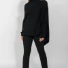 BLACK MERINO TROUSERS