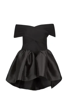 BLACK OFF SHOULDER TOP