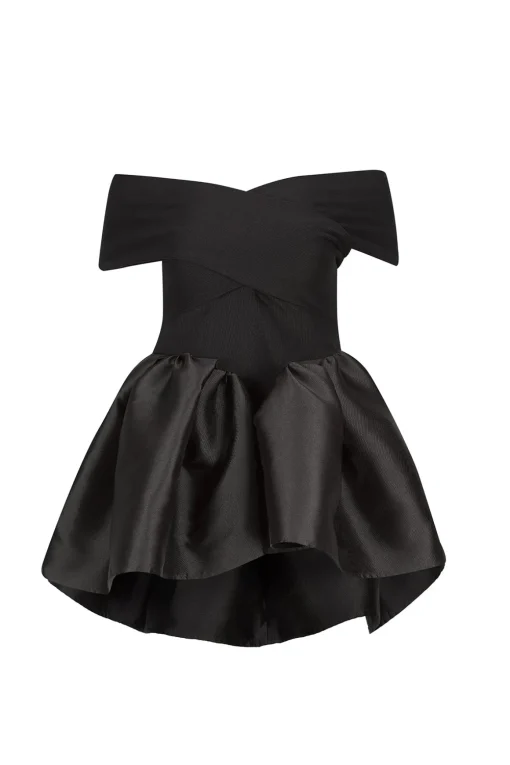 BLACK OFF SHOULDER TOP