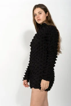 BLACK SPIKED DRESS