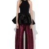 BLACK TANK TOP WITH PEPLUM