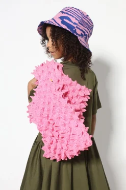 BLUE AND PINK BUCKET HAT