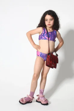 BLUE AND PINK SWIMWEAR BIKINI SET