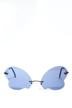 BLUE BUTTERFLY SUNGLASSES