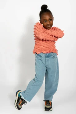 BLUE DENIM BAGGY TROUSERS