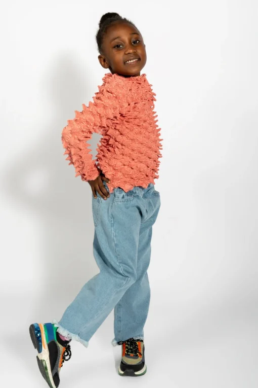 BLUE DENIM BAGGY TROUSERS
