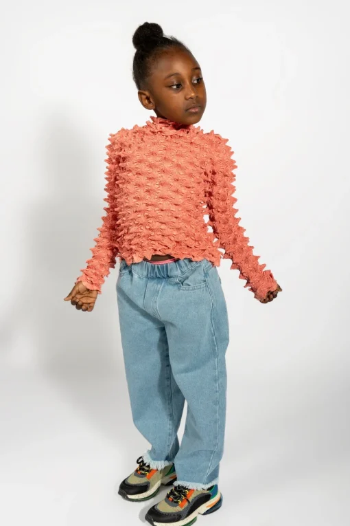 BLUE DENIM BAGGY TROUSERS