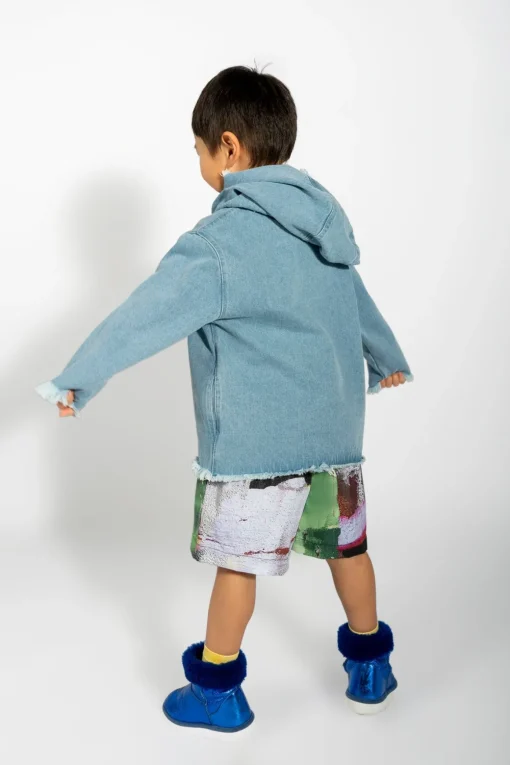 BLUE DENIM CLASSIC HOODIE