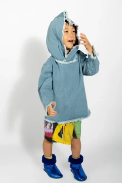 BLUE DENIM CLASSIC HOODIE