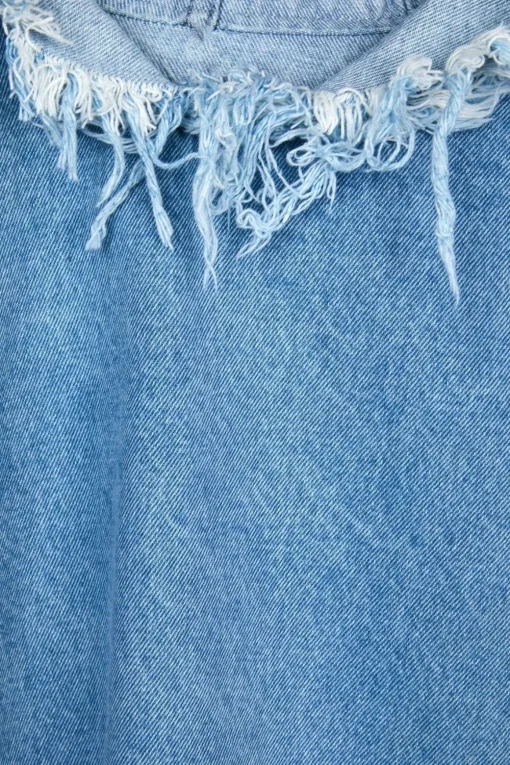 BLUE DENIM CLASSIC HOODIE