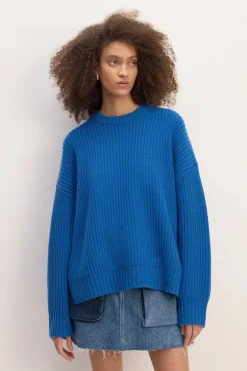 BLUE KNIT JUMPER