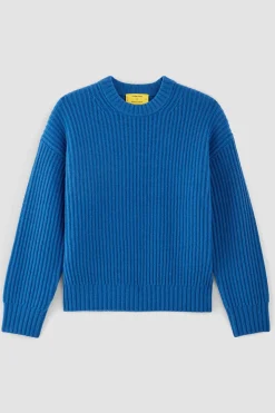 BLUE KNIT JUMPER