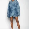 BLUE TIE DYE DENIM OVERSHIRT