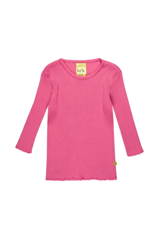 BRIGHT PINK MERINO KNIT JUMPER
