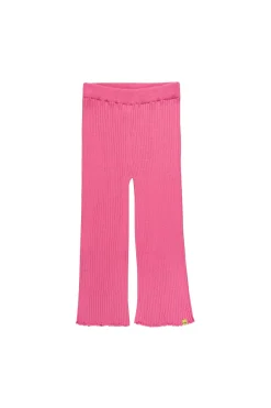 BRIGHT PINK MERINO KNIT TROUSERS
