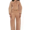 BROWN BOYFRIEND TROUSERS