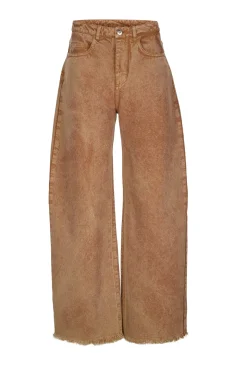 BROWN BOYFRIEND TROUSERS
