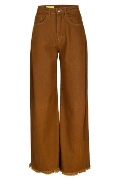 BROWN BOYFRIEND TROUSERS