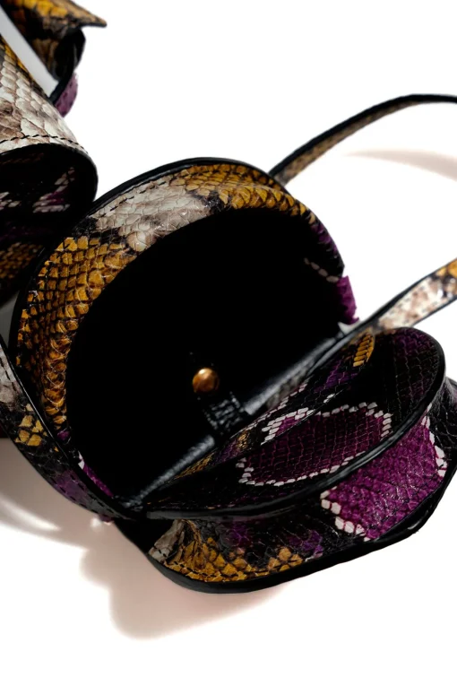 CLASSIC M'A BAG IN SNAKE PRINT LEATHER