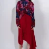 CLASSIC M'A MERINO SKIRT IN RED