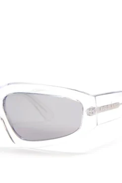 CLEAR ANGULAR FRAME SUNGLASSES