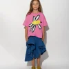 DAISY PRINT PINK T-SHIRT