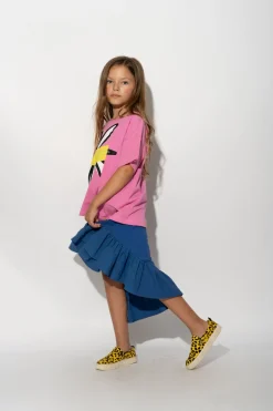 DAISY PRINT PINK T-SHIRT