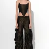 DARK BROWN MULTI POCKET TROUSERS