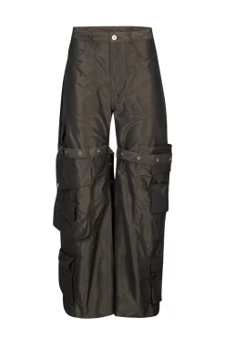 DARK BROWN MULTI POCKET TROUSERS