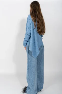 DENIM BOYFRIEND TROUSERS