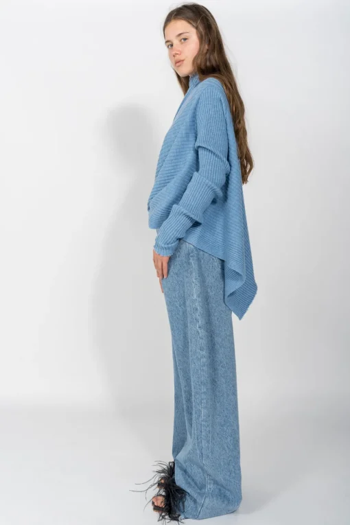 DENIM BOYFRIEND TROUSERS