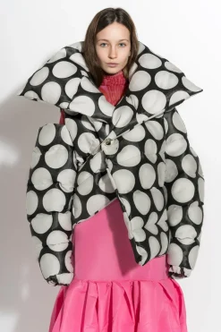DOTS BROCADE M'A PUFFER JACKET