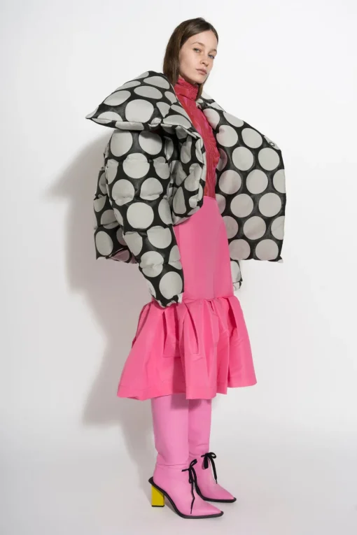 DOTS BROCADE M'A PUFFER JACKET