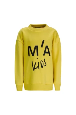 EMBROIDERED CREW NECK IN YELLOW
