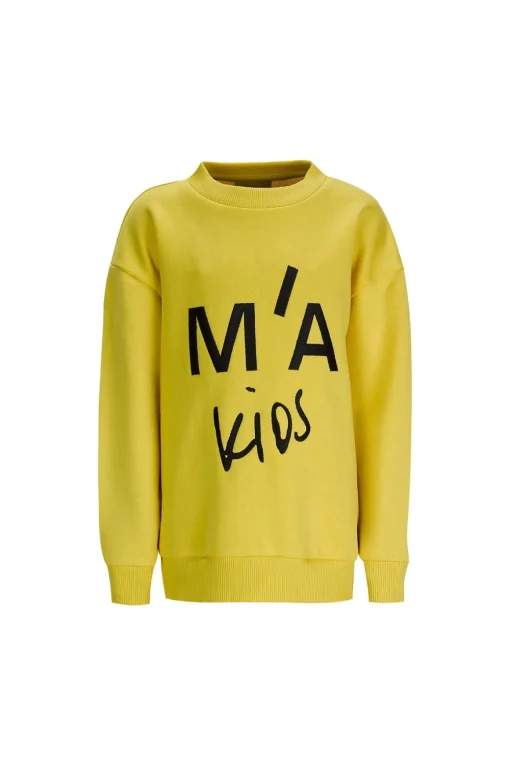 EMBROIDERED CREW NECK IN YELLOW