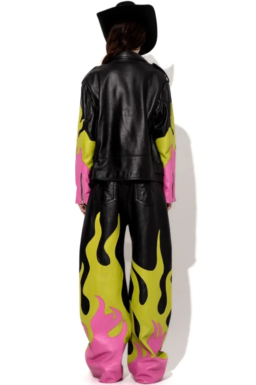 FLAMES BIKER JACKET